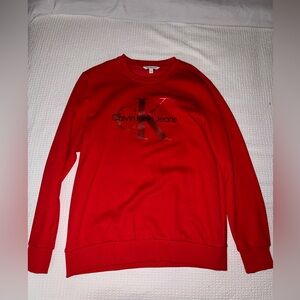 Calvin Klein Red Mens Sweater
